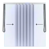 Bedienung auf beiden Seiten, Paket mittig