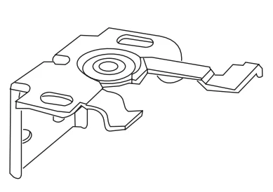 Jalousie Universalträger für Wand und Deckenmontage