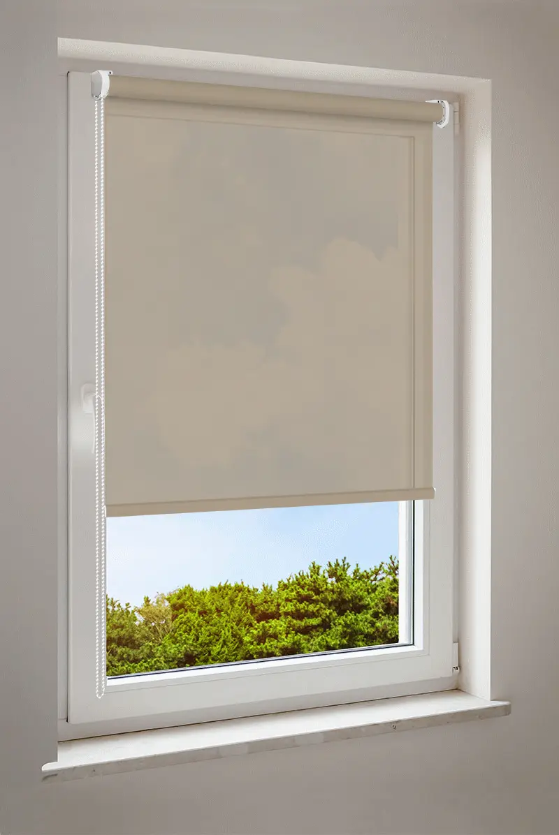 Rollo Tiefbeige | halbtransparent