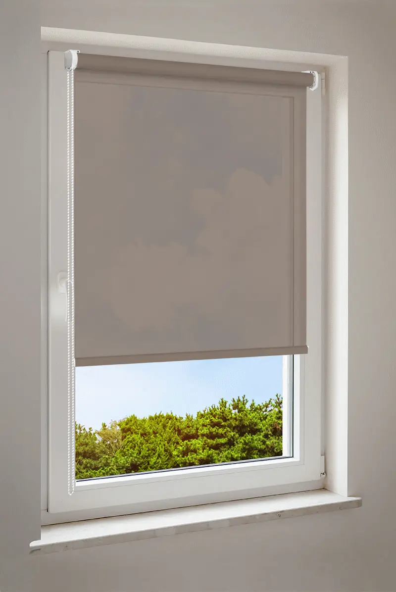 Rollo Hellbraun | halbtransparent