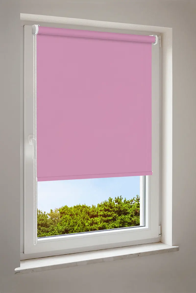 Rollo Zartrosa | halbtransparent