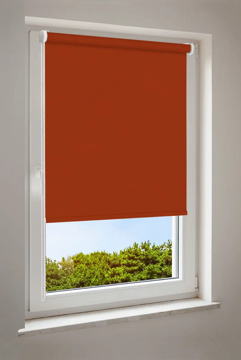 Rollo Dunkelorange | abdunkelnd