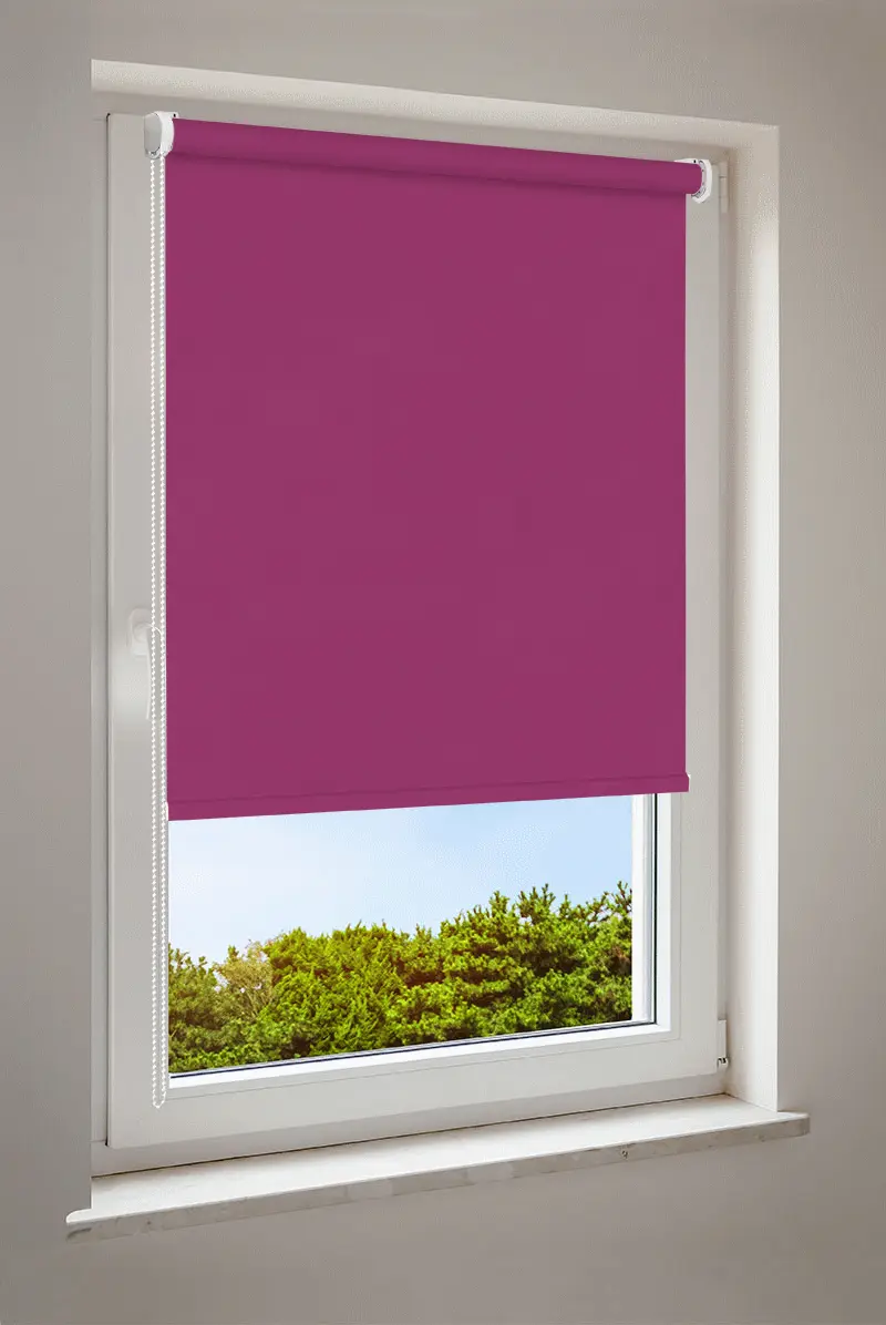 Rollo Tiefrosa | halbtransparent