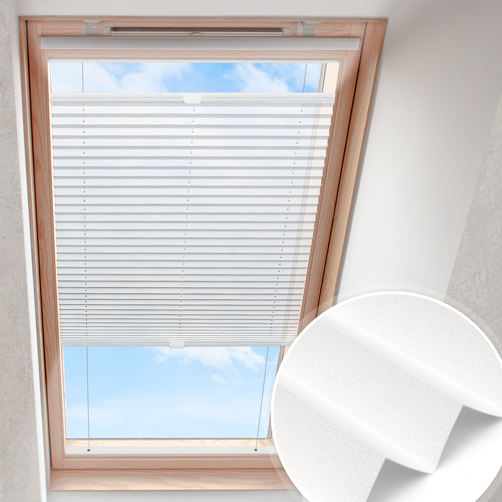 Dachfensterplissee Altweiß | perlmutt