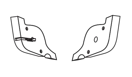 Träger für Dachfensterrollo Basic (links, rechts) weiß