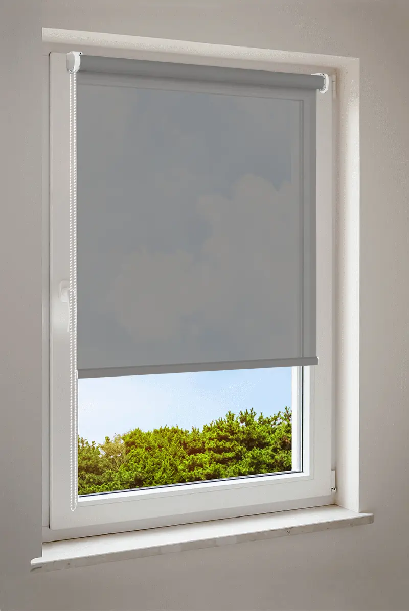 Rollo Grau | halbtransparent